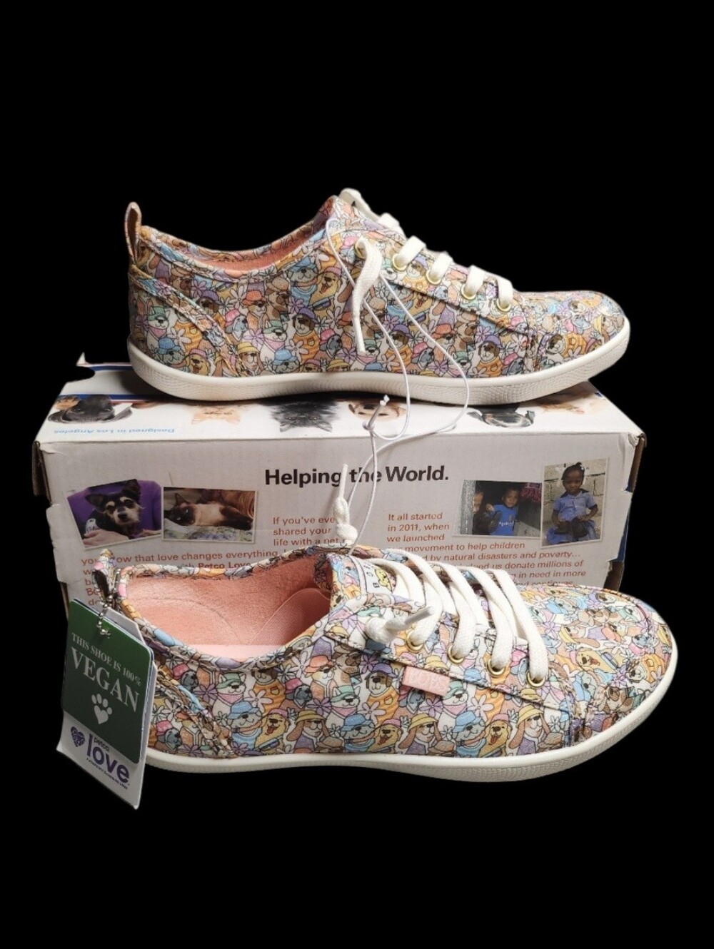 Bobs By Skechers Women's B Cute - Pup Freshness Slip-On Casual Sneakers Size 7.5 - Picture 4 of 11